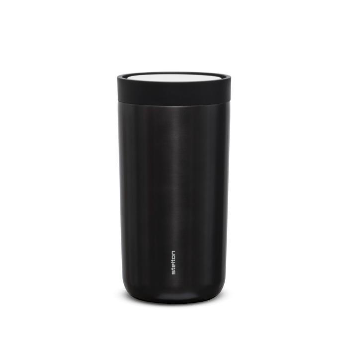 Nerezový hrnek 360° Smart click - černá VOLVO 200ml