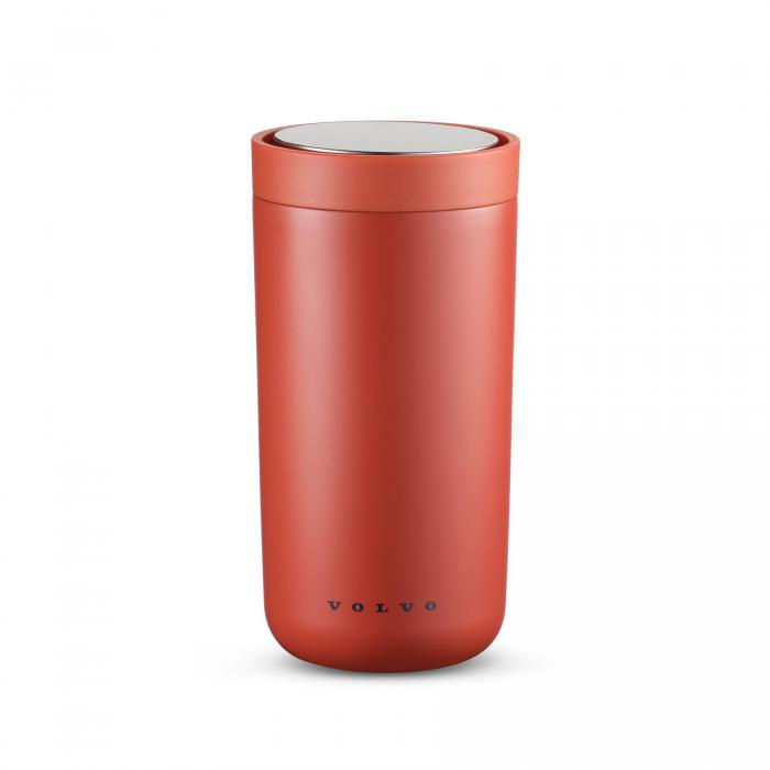 Nerezový hrnek 360° Smart click - červená VOLVO 200ml