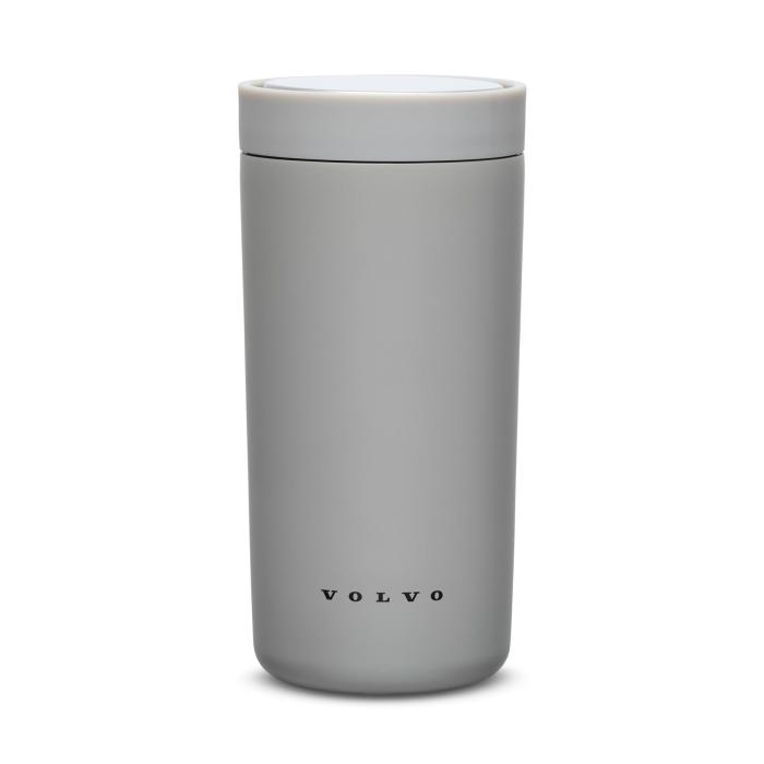 Nerezový hrnek 360° Smart click - šedá VOLVO 400ml