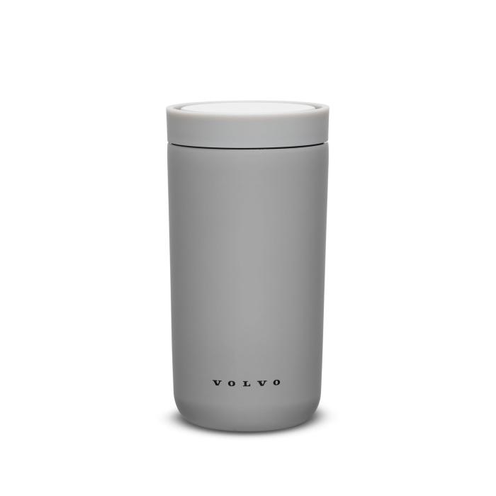 Nerezový hrnek 360° Smart click - šedá VOLVO 200ml