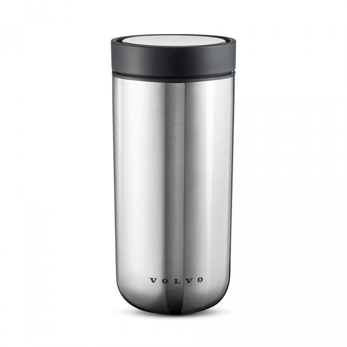 Nerezový hrnek 360° Smart click - stříbrný VOLVO 400ml