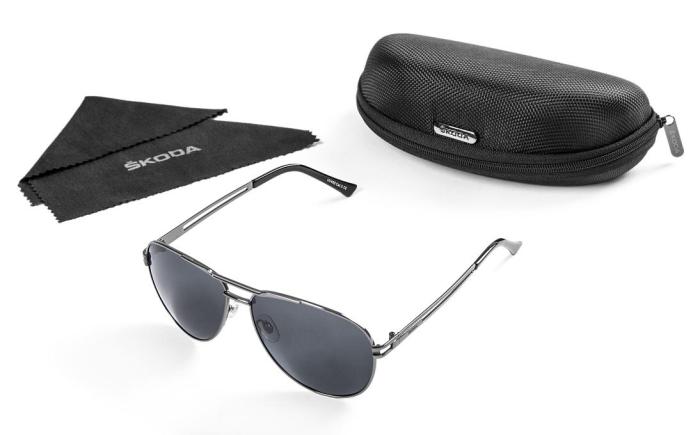 Pilotní sluneční brýle - černé ŠKODA