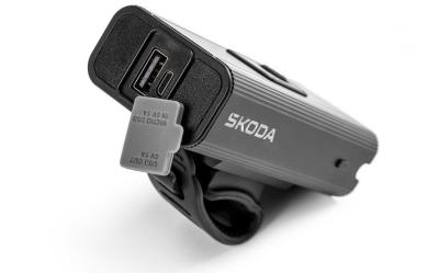 Přední LED světlo na kolo ŠKODA