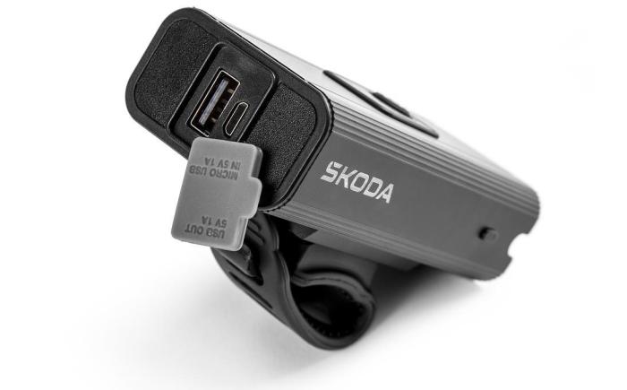 Přední LED světlo na kolo ŠKODA