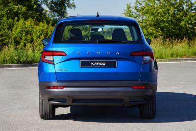 ŠKODA zadní nápis velký Kodiaq a Karoq - stříbrný