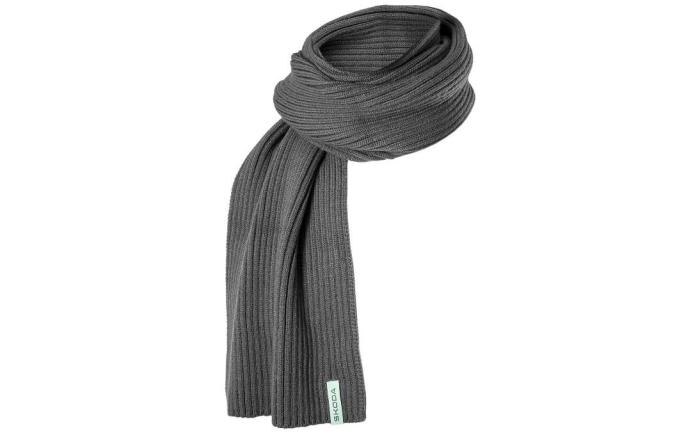 Set čepice a šála šedý ŠKODA