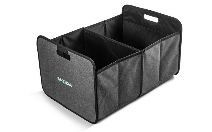 Skládací přepravka - tmavě šedá ŠKODA