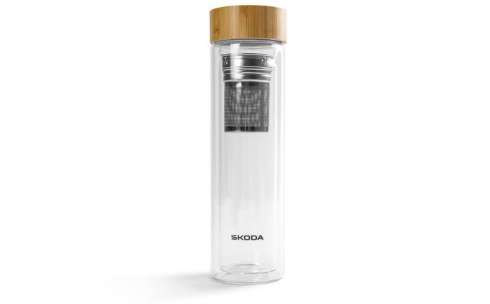 Skleněná lahev 0,5l ŠKODA