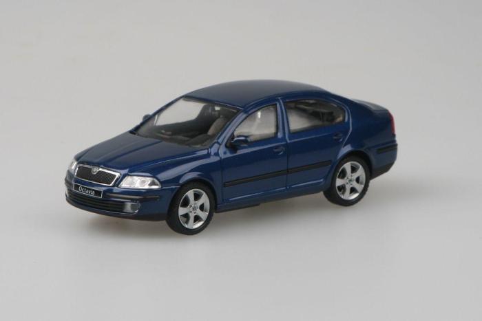 Škoda Octavia II (2004) 1:43 - Modrá Hlubinná Metalíza