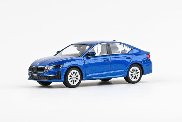Škoda Octavia IV FL (2024) 1:43 - Modrá Race Metalíza