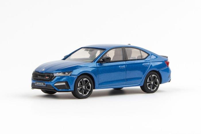 Škoda Octavia IV RS (2020) 1:43 - Modrá Race Metalíza