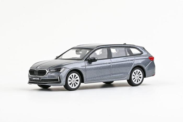 Škoda Superb IV Combi (2023) 1:43 - Šedá Graphite Metalíza