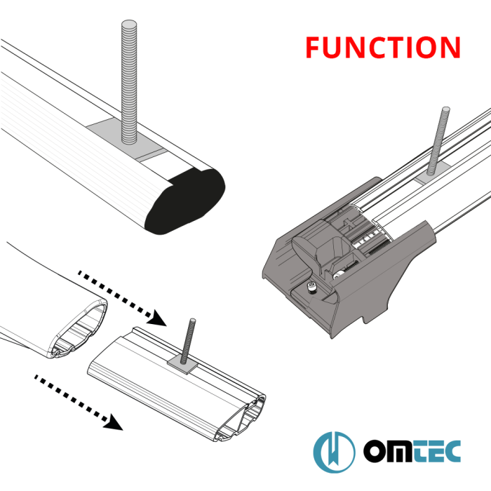 T-Bolt adaptér 27mm - 4 ks OMTEC