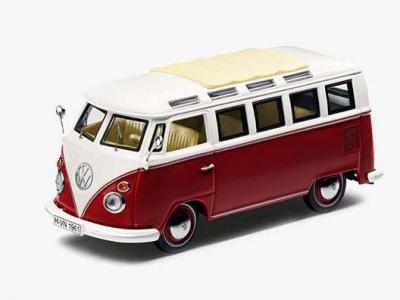 Náhled Volkswagen T1c Samba Bus 1:43 - Červená/Krémová